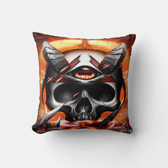 skull Eye Joe Cushion (Front)