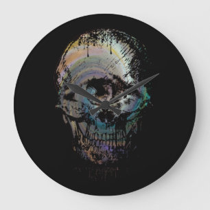 SKULL EYE SKELETON HALLOWEEN GIFT LARGE CLOCK