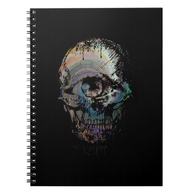SKULL EYE SKELETON HALLOWEEN GIFT NOTEBOOK (Front)