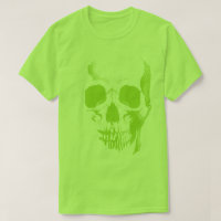 Skull Face Green T-Shirt