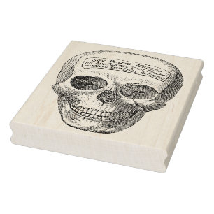 Skull face illustration art stamp