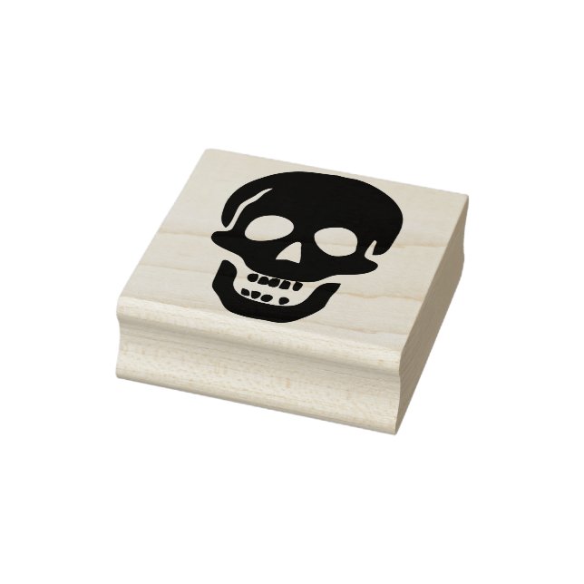 Skull face silhouette art stamp (Stamp)