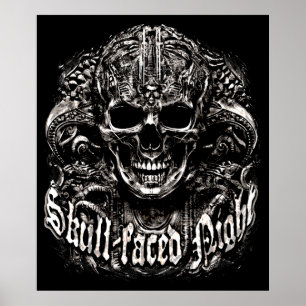 Skull-faced night poster