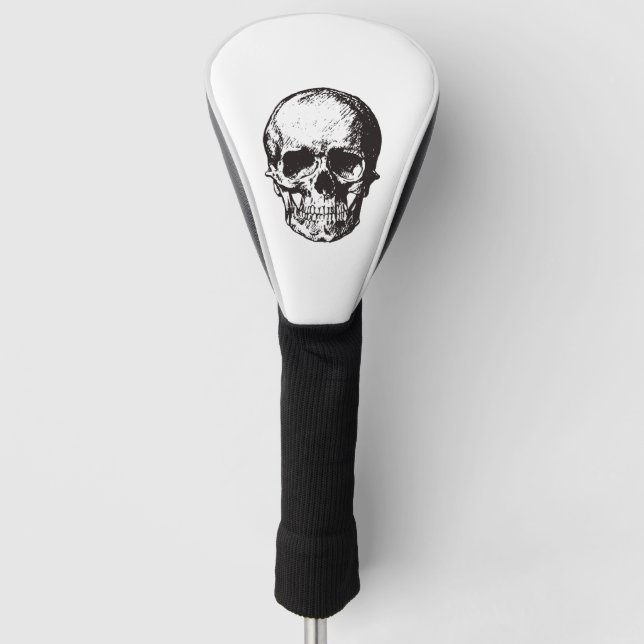 Skull Fantasy Art Rock Punk Heavy Metal Golf Head Cover (Front)