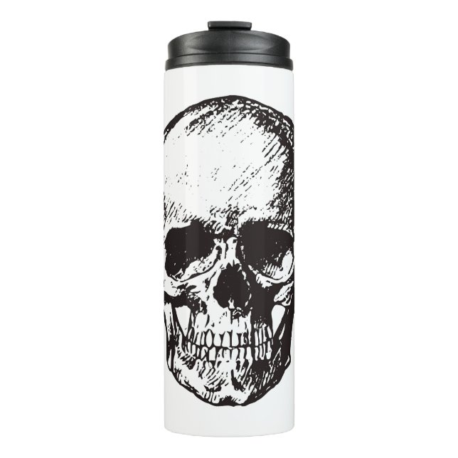 Skull Fantasy Art Rock Punk Heavy Metal Thermal Tumbler (Front)