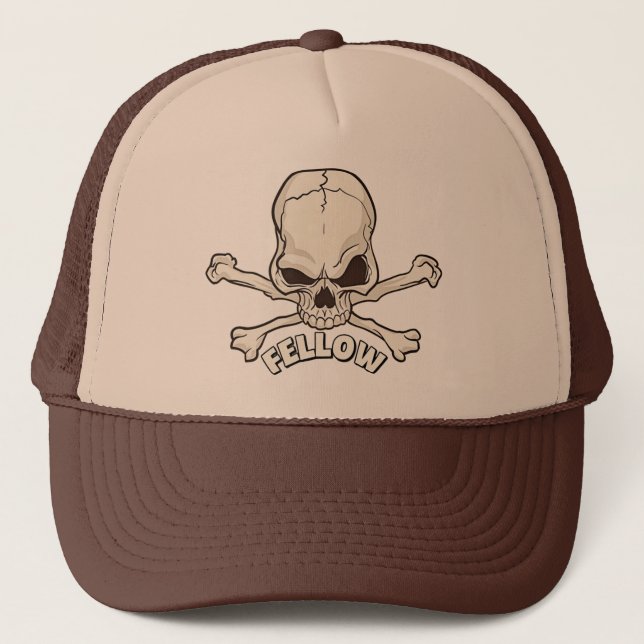 Skull Fellow Trucker Hat (Front)