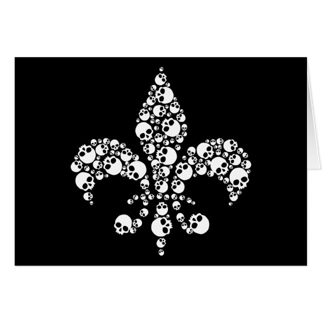 Skull Fleur De Lis (Front Horizontal)