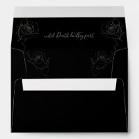 Skull Floral Grey Black Gothic Wedding