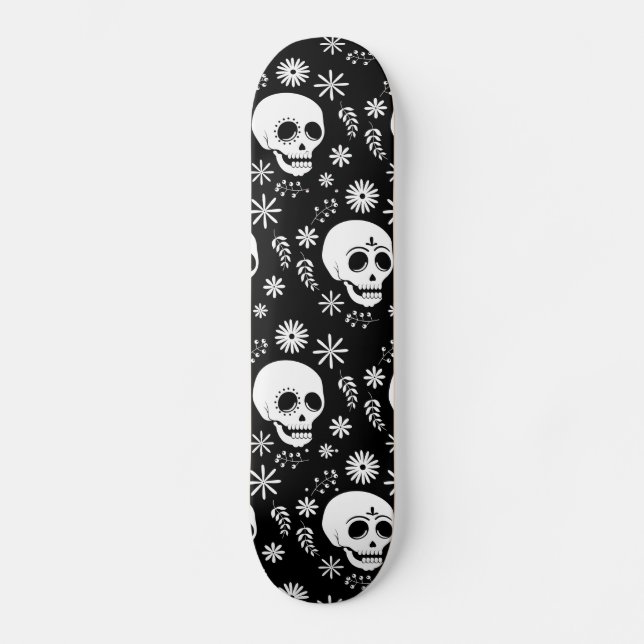 Skull Flower Skateboard (Front)