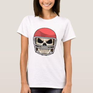 Skull Football Helmet T-Shirt