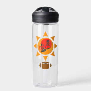 Skull Football Water Bottle