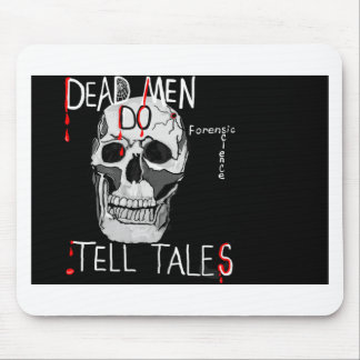 Skull forensic science CSI dead men Mouse Mat