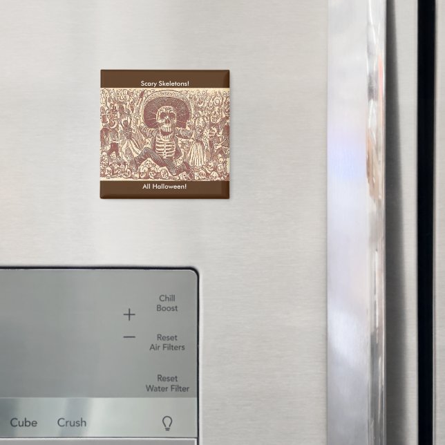 Skull from Oaxaca, La Calavera Oaxaqueña Magnet (In Situ (Fridge))