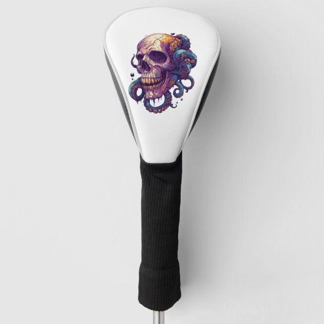 Skull from the Depths Golf Head Cover (Front)