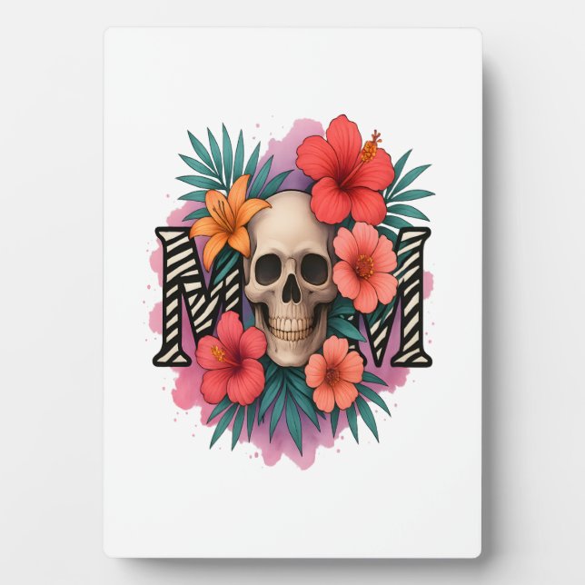 Skull Funny Mother Plaque (Front)