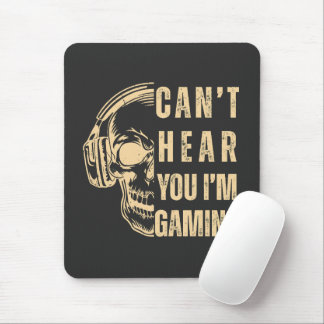 Skull Gamer Art – Can’t Hear You Mouse Mat