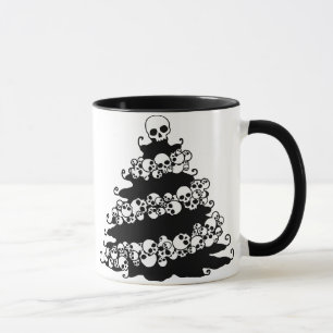 Skull Garland Christmas Tree Mug