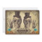 Skull gay couple Victorian Gothic Wedding Invite