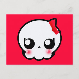 Skull Girl Postcard