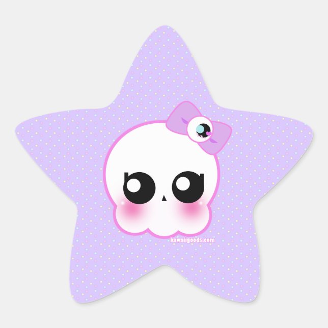 Skull Girl Sticker (Front)