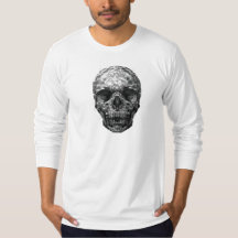 Skull Glass Effect Long Sleeve T-Shirt