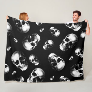 Skull Gothic Halloween Wedding Blankets