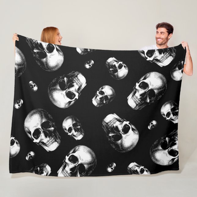 Skull Gothic Halloween Wedding Blankets (In Situ)
