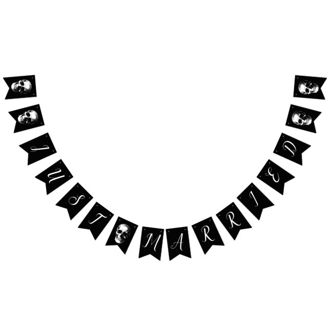 Skull Gothic Halloween Wedding Bunting Bunting (All)