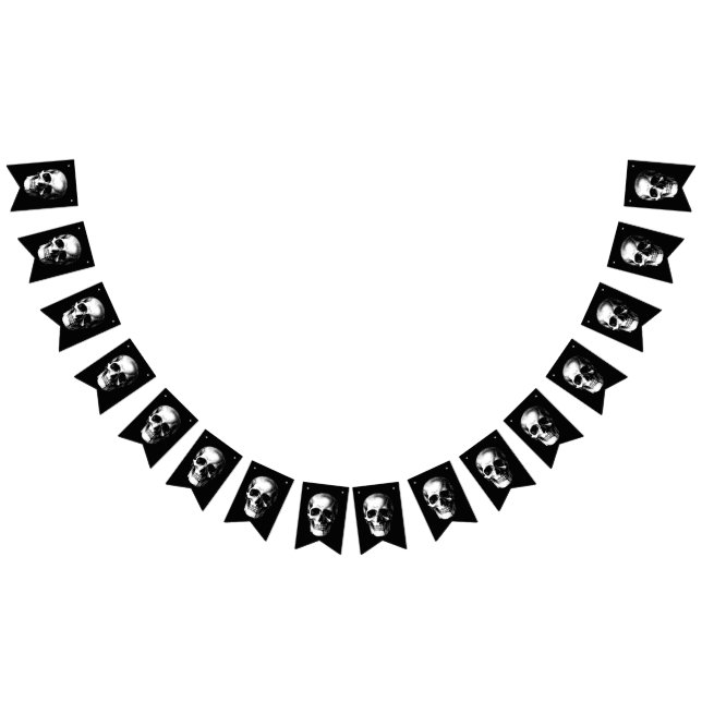 Skull Gothic Halloween Wedding Bunting Bunting (All)
