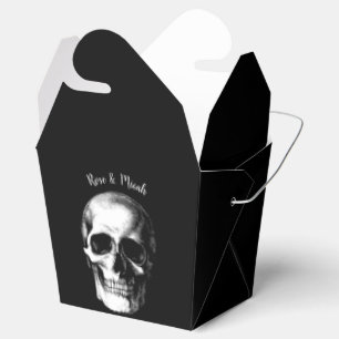 Skull Gothic Halloween Wedding Favour Boxes