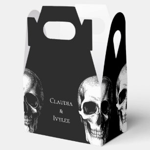 Skull Gothic Halloween Wedding Favour Boxes