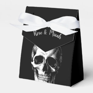 Skull Gothic Halloween Wedding Favour Boxes