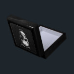 Skull Gothic Halloween Wedding Gift Box<br><div class="desc">Invite the ones you love to witness you saying 'til death do us part with our Gothic Skull Halloween Wedding Theme.  These skull gift boxes are perfect for your gothic wedding day.  Customise the background colour and words,  to make it your own.</div>