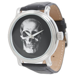 Skull Gothic Halloween Wedding Watch
