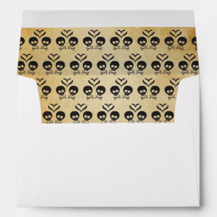 Skull Gothic Invitation Envelope