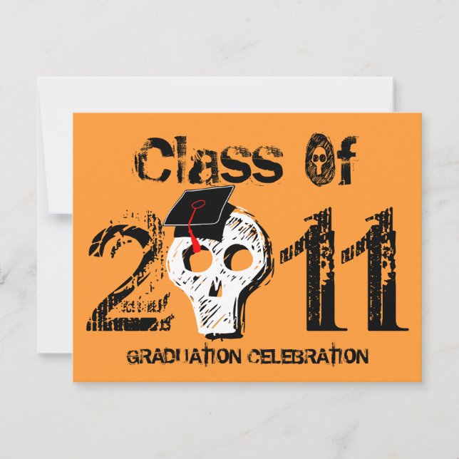 Skull Graduation Class of 2011 Invitation 1 (Front)