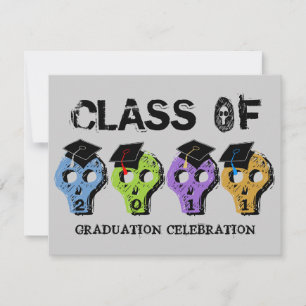 Skull Graduation Class of 2011 Invitation 5