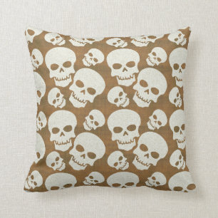 Skull Graphic Pattern Design Cushion