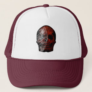 SKULL GRAPHICS DESIGN TRUCKER HAT