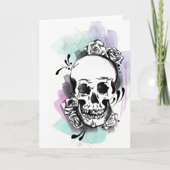 Skull Greeting Card (Front)