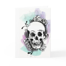 Skull Greeting Card