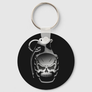 Skull Grenade Key Ring