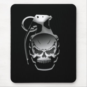 Skull Grenade Mouse Mat