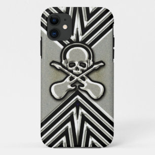 Skull, Guitars and Headphones iPhone 11 Case
