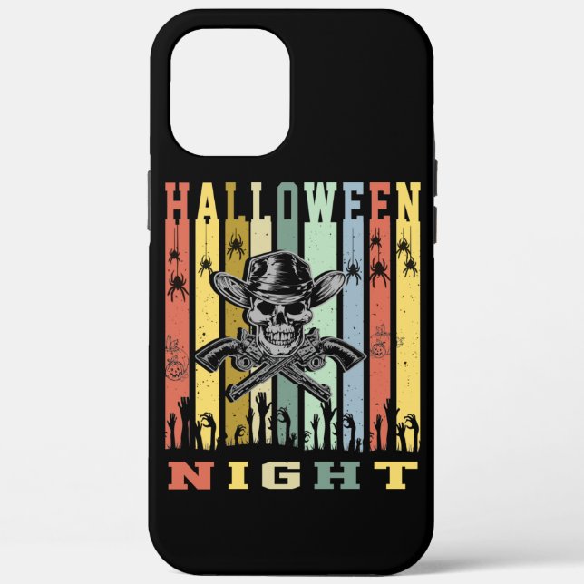 Skull Gun, Halloween Night Case-Mate iPhone Case (Back)