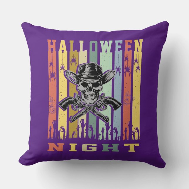 Skull Gun, Halloween Night Cushion (Front)