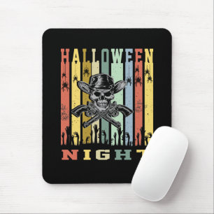 Skull Gun, Halloween Night Mouse Mat