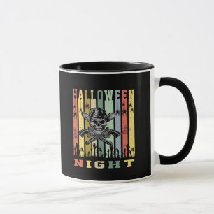 Skull Gun, Halloween Night Mug