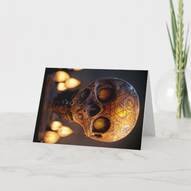Skull Halloween Card (Front)