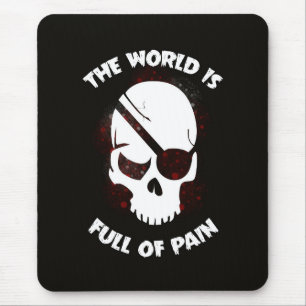 Skull Halloween Dark Black Scary Mouse Mat
